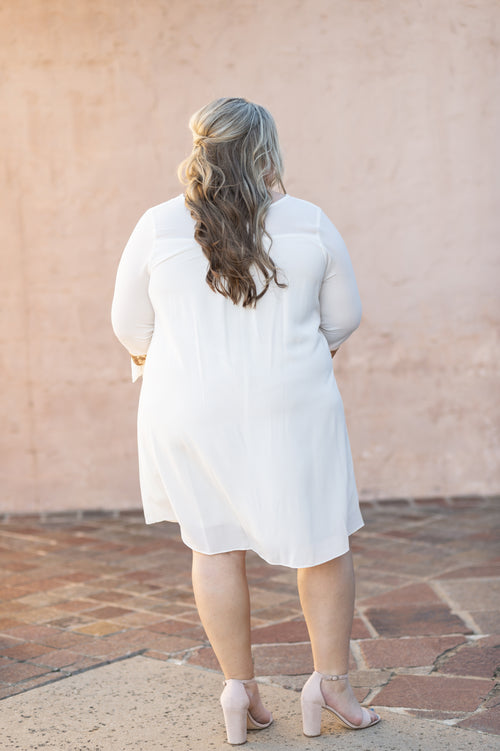 Brittany - Sequin Wrap Dress (Plus) – The Little Bride Dress Company