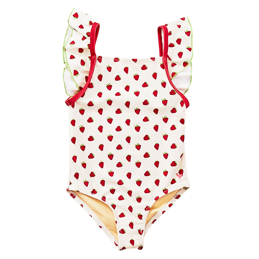 Girls Ailee Swimsuit - Mini Strawberries