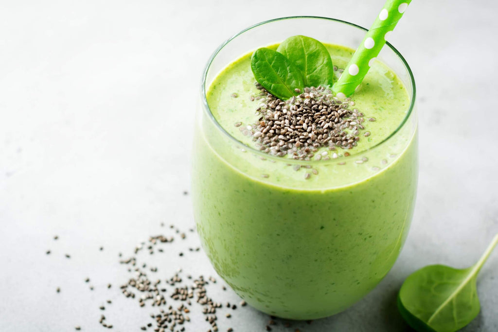 Matcha- und Kreatin-Smoothie