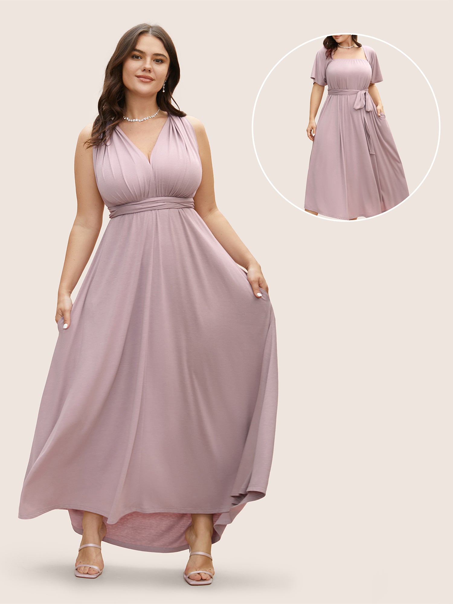 Image of Everywhere Dress - Monochromatic Wrap Dress