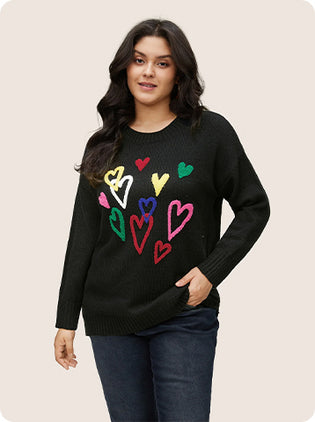 Heart Towel Embroidered Crew Neck Pullover (2).jpg__PID:2ad2ad5d-5712-4b72-b9b0-6c68df2813f2