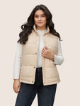 Plain Striped Textured Padded Vest