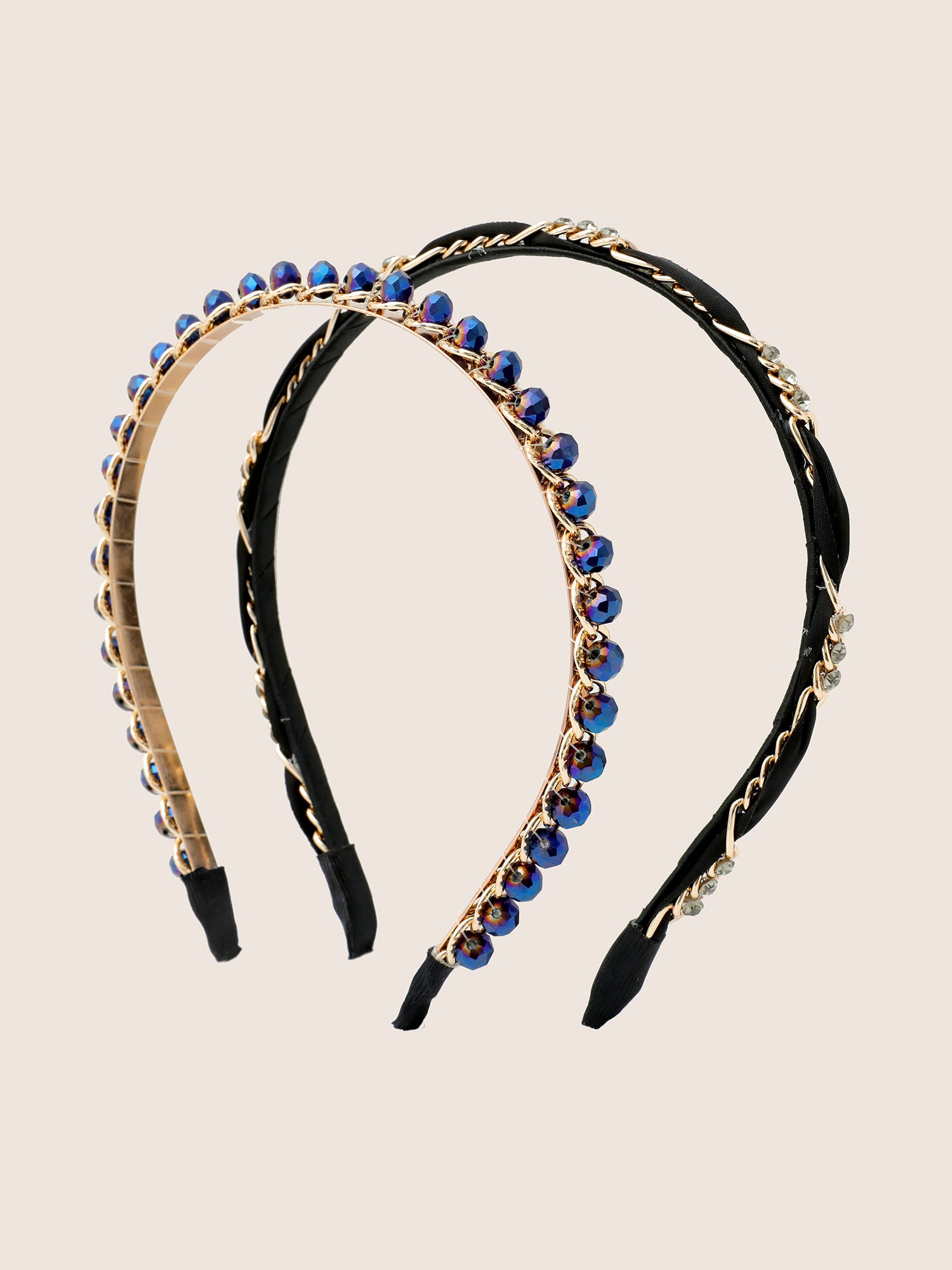 

Plus Size Headbands | 2pcs Rhinestone Detail Elegance Headbands | BloomChic, Multicolor