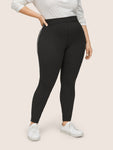 Contrast Seam Detail High Rise Leggings