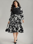 Floral Print Dress With Ruffles