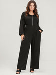Knit Ribbed Pocketed Jumpsuit