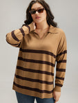 Supersoft Essentials Striped Contrast Pullover