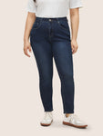 Skinny Very Stretchy High Rise Dark Wash Gap Proof Jeans