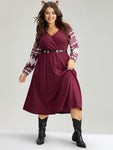 Pocketed Wrap Knit Dress