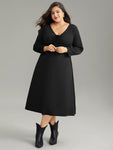 Pocketed Ruched Dress by Bloomchic Limited