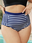 Striped Patchwork Bikini Bottom