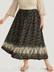 Boho Print Woven Skirt