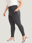 Solid Pocket Very Stretchy Leggings