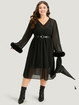 Mesh Chiffon Dress