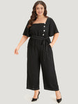 Belted Pocketed Jumpsuit