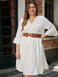 Bell Sleeves Pocketed Dress