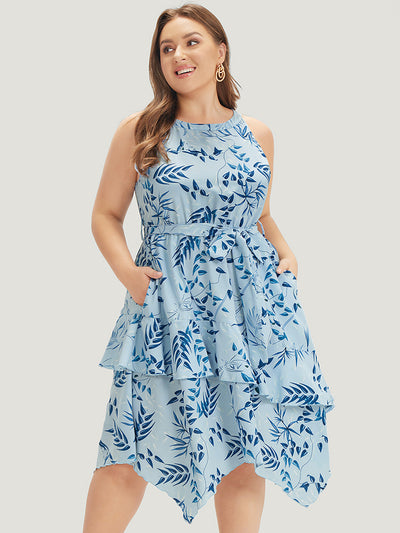Floral Print Off Shoulder Ruffle Trim Dress – cocoblossom