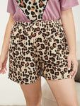 Leopard Print Pocket Sleep Shorts