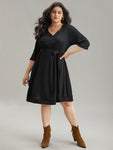 Belted Knit Dress by Bloomchic Limited