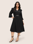 Flutter Sleeves Dress by Bloomchic Limited