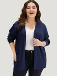 Solid Button Down Very Stretchy Cardigan