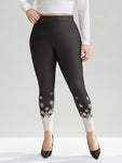 Christmas Snowflake High Rise Skinny Leggings