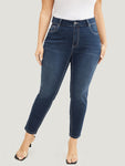 Skinny Very Stretchy High Rise Dark Wash Ankle Jeans