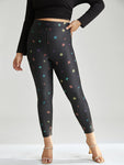 Womens Star Print  Leggings by Bloomchic Limited