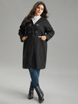 Plain Duffle Button Pocket Coat