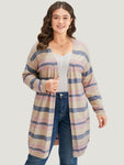 Supersoft Essentials Striped Contrast Cardigan