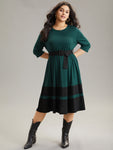 Belted Dress by Bloomchic Limited