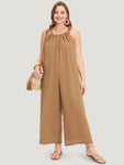 Pocketed Halter Jumpsuit