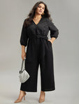 Belted Wrap Jumpsuit