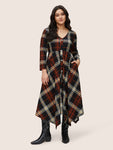 Plaid Print Dress