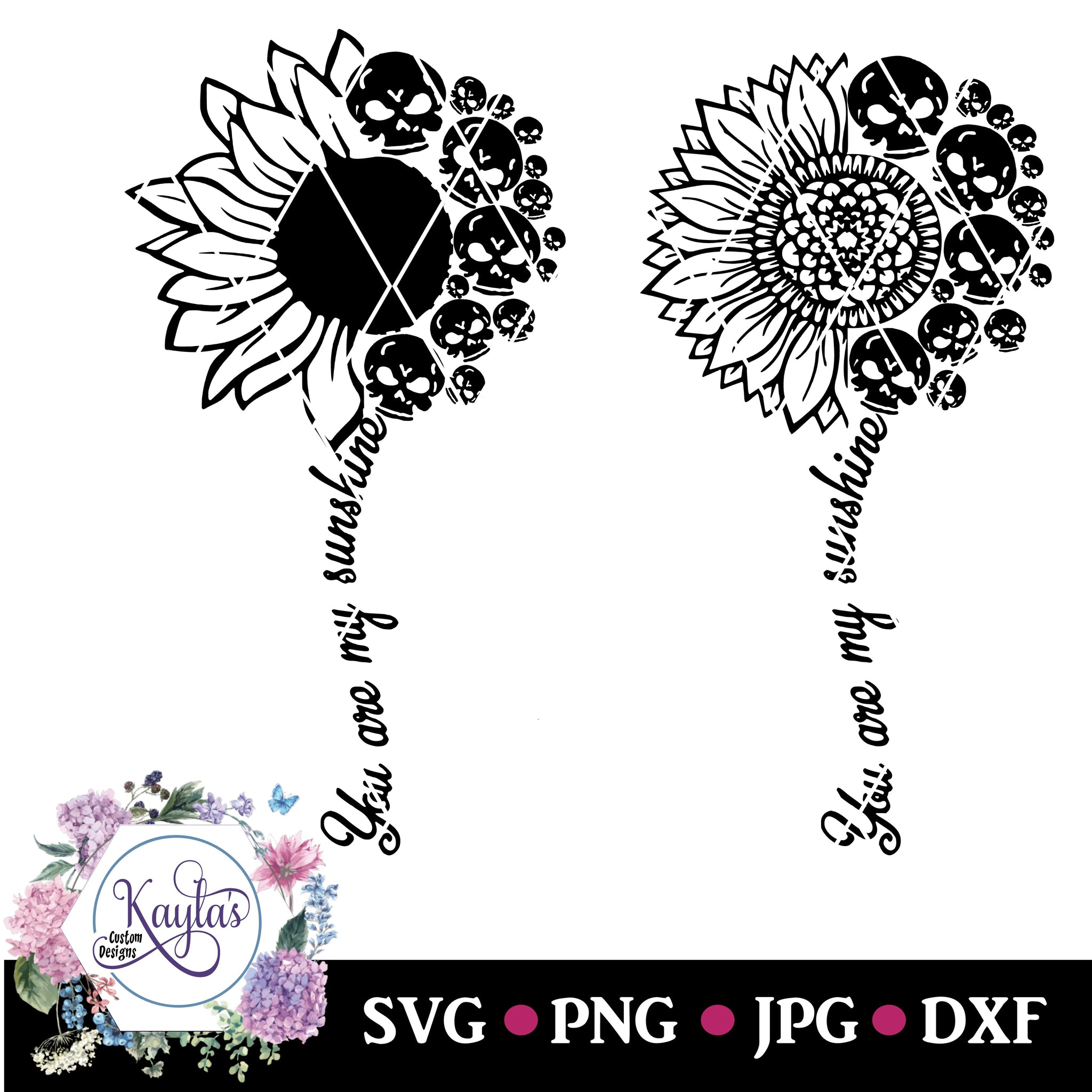 Free Free Sunflower Skull Svg 855 SVG PNG EPS DXF File