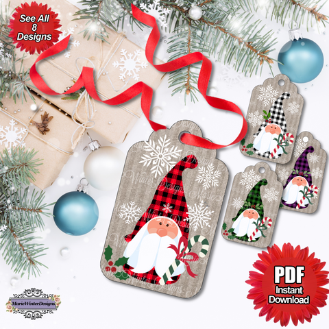 Digital Christmas Tags, Printable Christmas Tags, Vintage Christmas Tags, Christmas  Gift Tags, Old Fashioned Holiday Tags, Gift Tags 