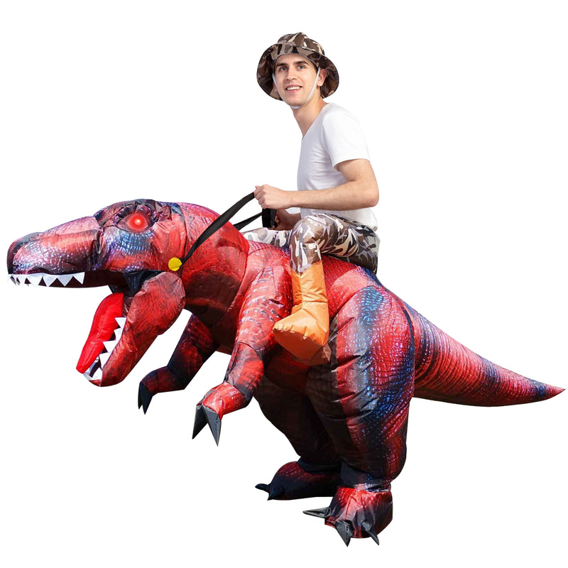 Halloween Inflatable Dinosaur Costume Child for Tall Air Blow-up Deluxe Trex Dinosaur Costume