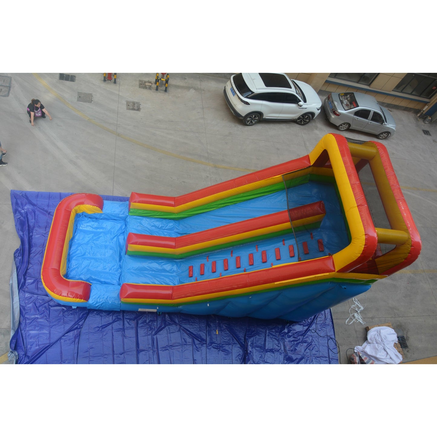 25’ x 11' x 15'H Wet/Dry Commercial-grade Inflatable Water Slide