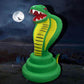 COMIN Halloween Inflatable 6FT Cobra with Built-in LEDs Blow Up Yard Decoration for Holiday Party Indoor, Outdoor, Yard, Garden, Lawn