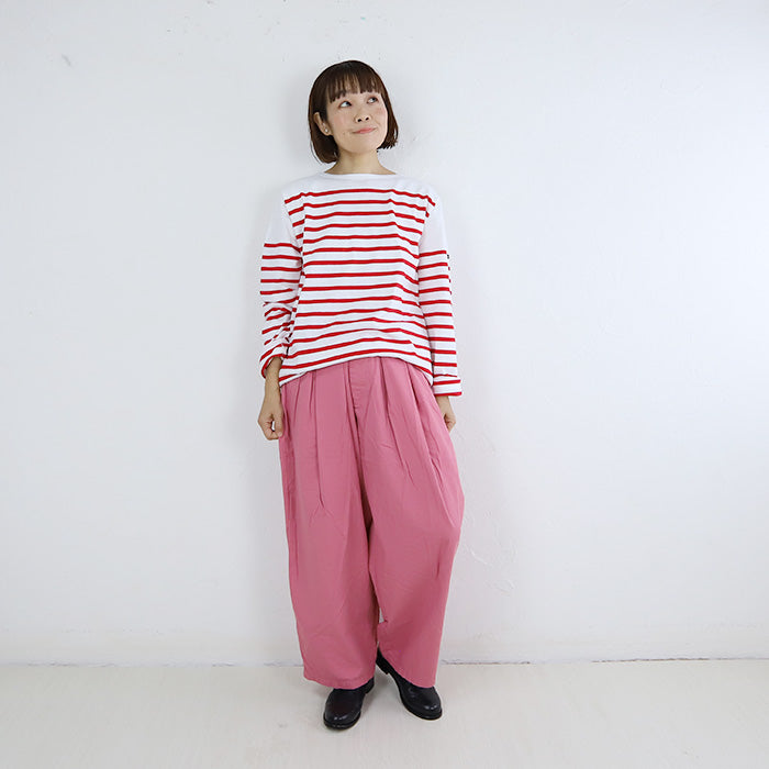 vc2403 ボリュームタックパンツ ROSE PINK ブランドのギフト www