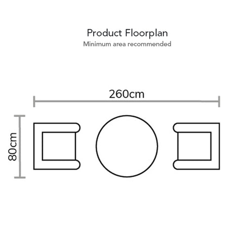 Iris Bistro Set Floorplan