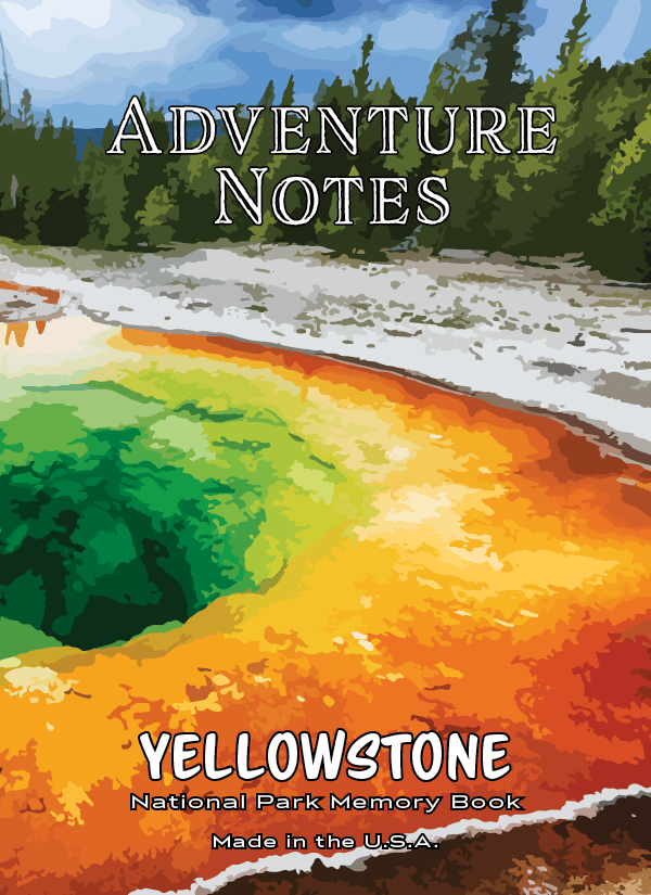 Yellowstone National Parks Prints Wall Decor Set of 4 Prints 8.5x11