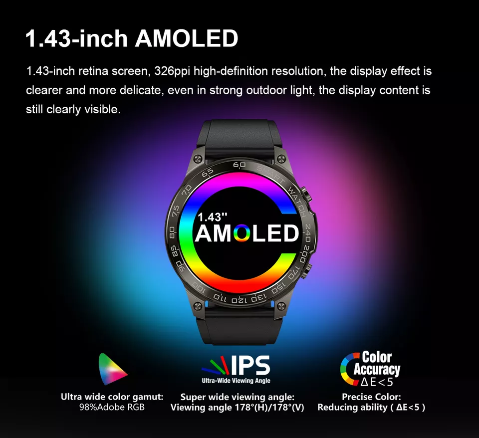 IS50 Smart Watch AMOELD Screen