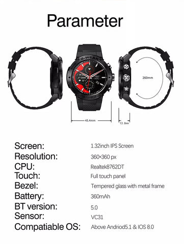 Smartwatch IS-K28 Parameters