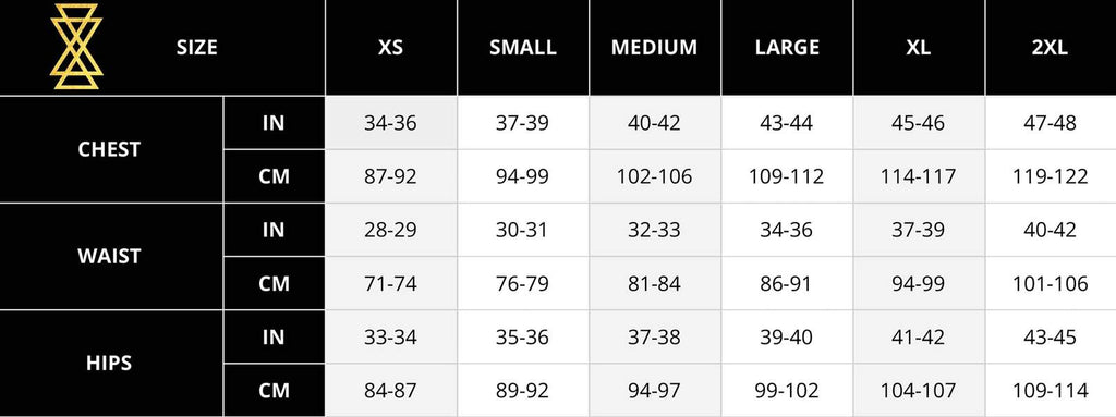 Ekoluxe Mens Size Guide 