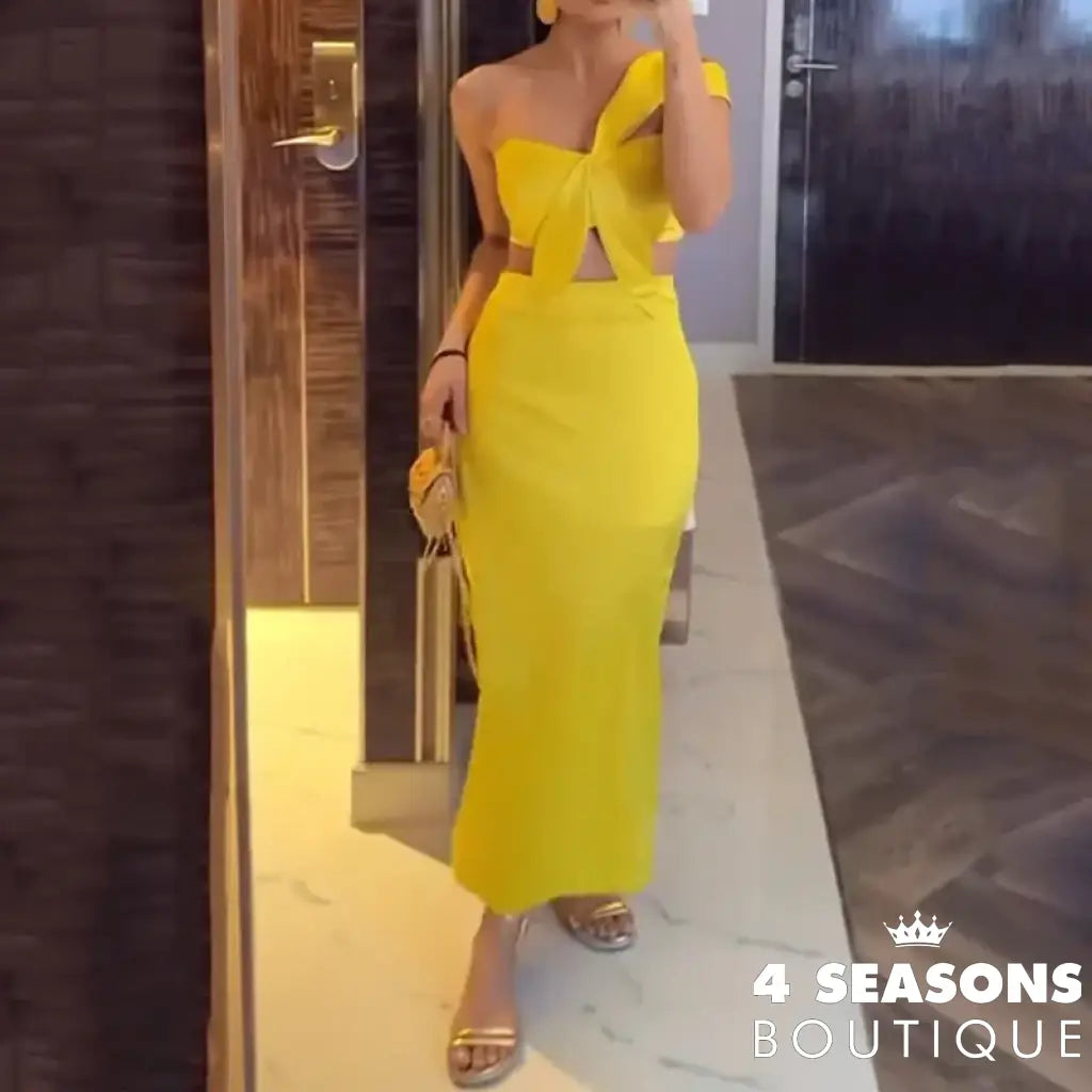 Yellow Mosque Dress / S