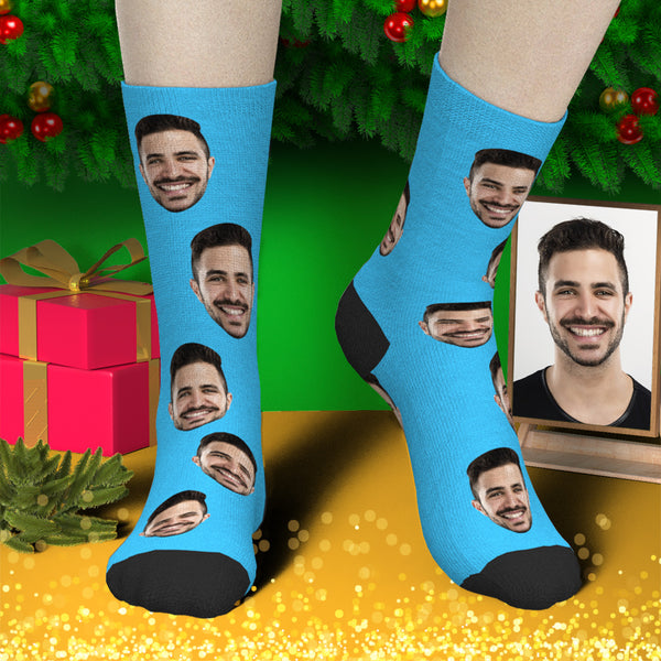 Custom Face Socks 3D Preview- Any Socks santacalcetines