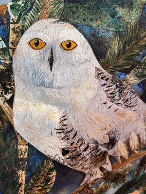 Snowy Owls-Cotton Mix Tea towel