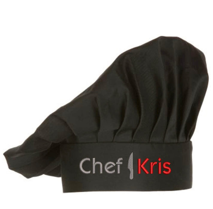 Embroidered Chef Hat with Custom Name a Great Gift Adult Premium Quality