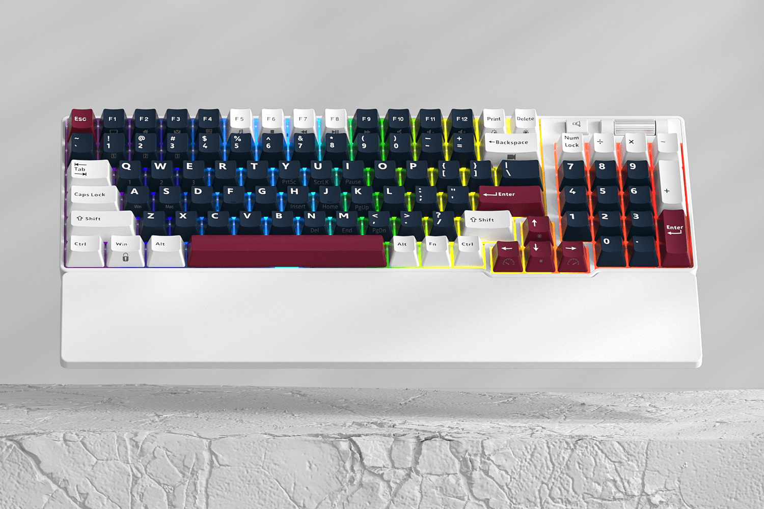 RK ROYAL KLUDGE RK96 RGB Limited Ed, 90% 96 Keys Wireless 3-Mode BT5.0/2.4G/USB-C Hot Swappable Mechanical Keyboard w/Wrist Rest, Volume Control, Software, Massive Battery, RK Viridian Switch